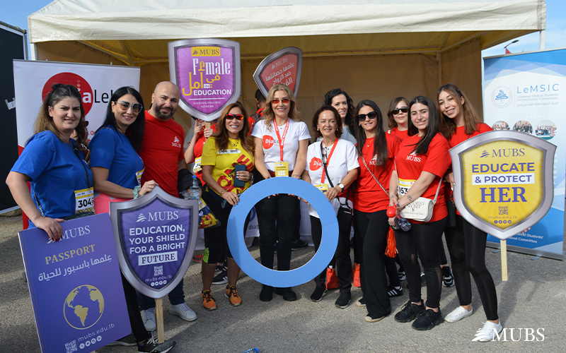 Empowering Underprivileged Girls and Women: MUBS Shines at the OMT Beirut Marathon 2023